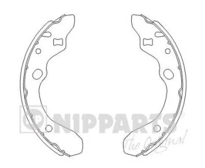 Тормозные колодки барабанные NIPPARTS J3503036