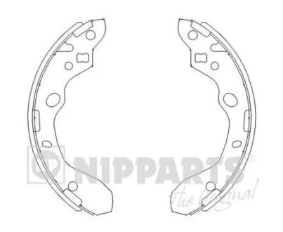 Тормозные колодки барабанные NIPPARTS J3503037