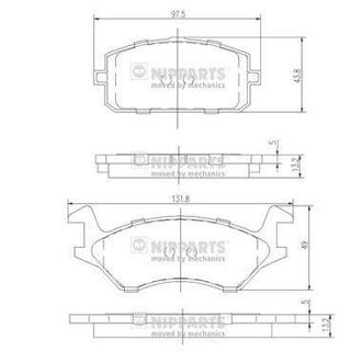 Гальмівні колодки NIPPARTS J3602041 (фото 1)