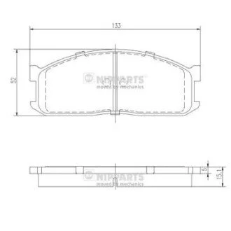 Тормозные колодки дисковые NIPPARTS J3603025