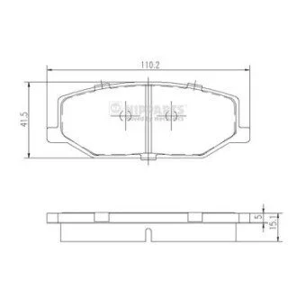 Гальмiвнi колодки дисковi NIPPARTS J3608003