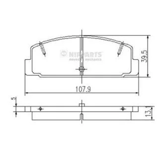 КОЛОДКИ ТОРМ ЗАДН ДИСК NIPPARTS J3613002