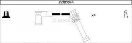 Комплект кабелiв запалювання NIPPARTS J5383044 (фото 1)