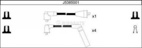 Комплект кабелiв запалювання NIPPARTS J5385001