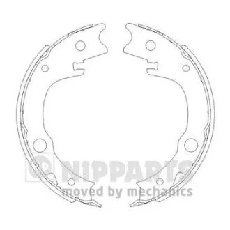 Тормозные колодки барабанные NIPPARTS N3502086
