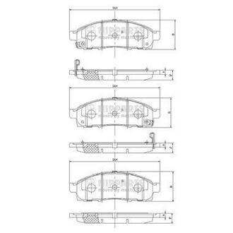 Гальмівні колодки NIPPARTS N3601101