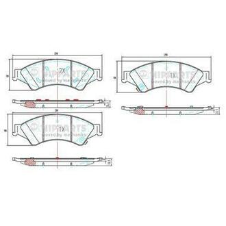 Гальмiвнi колодки дисковi NIPPARTS N3603075 (фото 1)