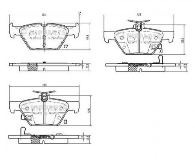 Гальмiвнi колодки дисковi NIPPARTS N3617008