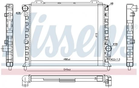 Радиатор NISSENS 60051