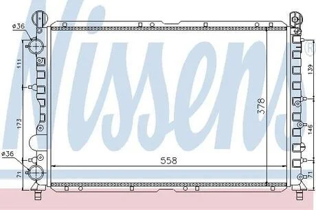 Радиатор охлаждения NISSENS 60057