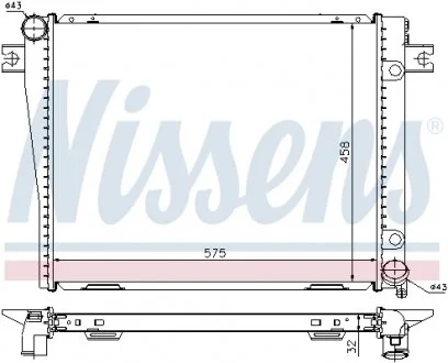 Радиатор NISSENS 60602A
