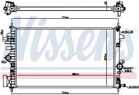 Прокладка головки цилиндра NISSENS 606047 (фото 1)