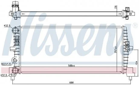 Прокладка головки цилиндра NISSENS 606239