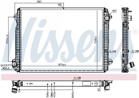 Радиатор NISSENS 606320