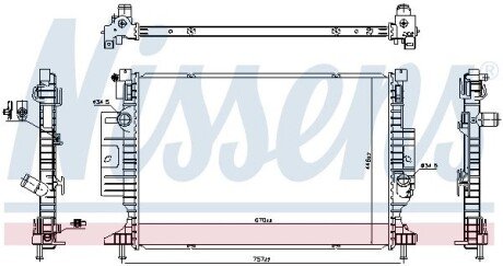 Радіатор NISSENS 606387