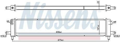 Радіатор охолодження двигуна NISSENS 606545 (фото 1)