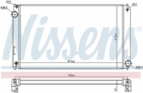 Радiатор NISSENS 606635