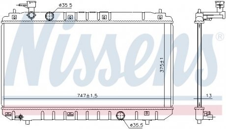 CHЈODNICA LIFAN X60 11- NISSENS 606666