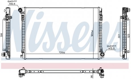 Радіатор NISSENS 606704