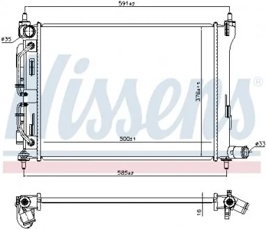 Радиатор NISSENS 606732