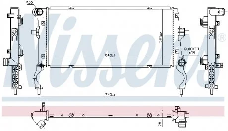 Радиатор NISSENS 606739