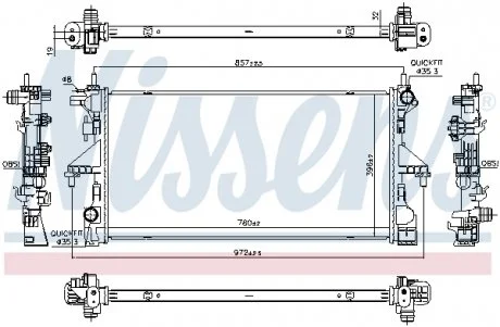 Радіатор NISSENS 606756
