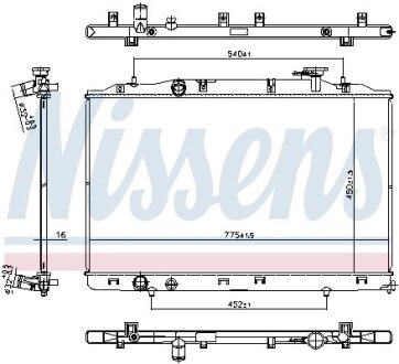Автозапчасть NISSENS 606823