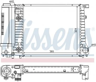 Радиатор NISSENS 60731A