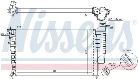 Радиатор NISSENS 61318A