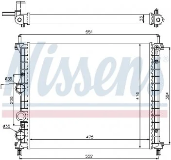 Радиатор NISSENS 617848