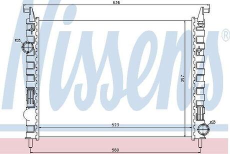 Радиатор охлаждения NISSENS 617862