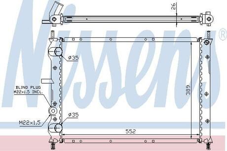 Радиатор NISSENS 61879A