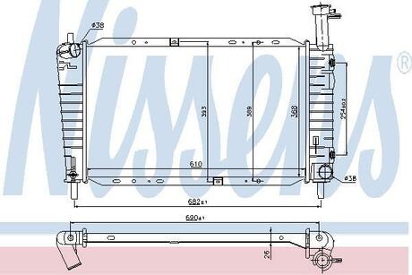 Радiатор NISSENS 62065