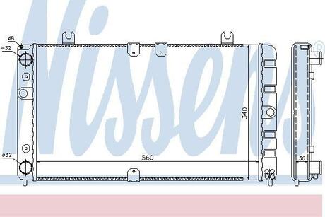 Радиатор охлаждения NISSENS 623554 (фото 1)