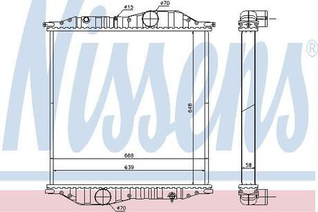 Радіатор NISSENS 625502 (фото 1)