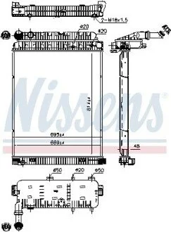 Радиатор NISSENS 62648