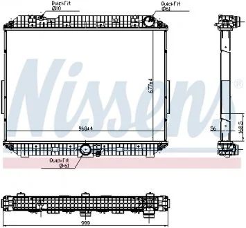 Радиатор NISSENS 6270030 (фото 1)