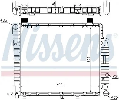 Радіатор NISSENS 62754A