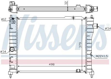 Радiатор NISSENS 63062A