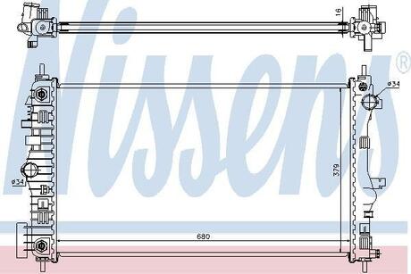 Радиатор охлаждения NISSENS 630713