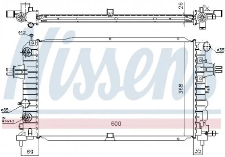 Радиатор NISSENS 630768