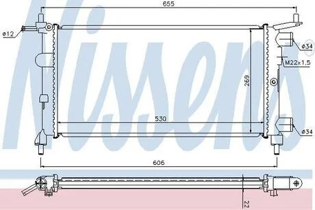 Радiатор NISSENS 63290A