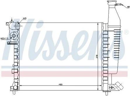 Радіатор NISSENS 63546