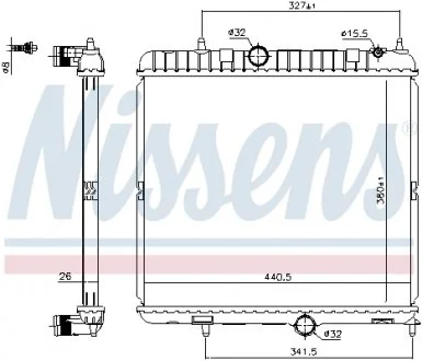 Радиатор NISSENS 636028