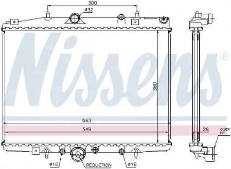 Радиатор NISSENS 63702 (фото 1)
