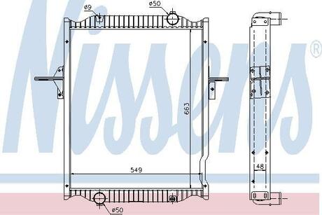 Радиатор NISSENS 63781A