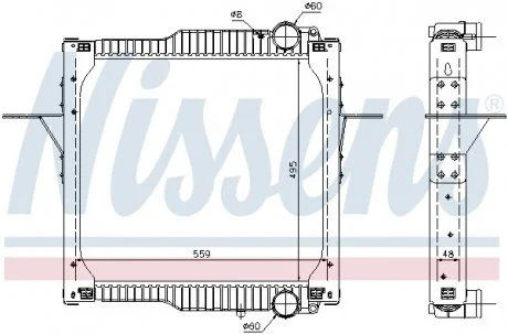Радиатор NISSENS 63784