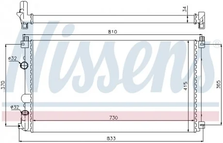 Радиатор NISSENS 63819