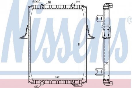 Радиатор NISSENS 63821A