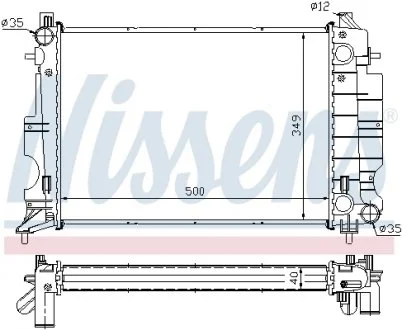 Радиатор NISSENS 64035A
